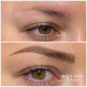 Eyebrow Tattoo result by Brows by Hally Tran at a Place of Joy in Findlay, OH