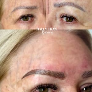 Eyebrow Tattoo result by Brows by Hally Tran at a Place of Joy in Findlay, OH