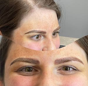 Eyebrow Tattoo result by Brows by Hally Tran at a Place of Joy in Findlay, OH