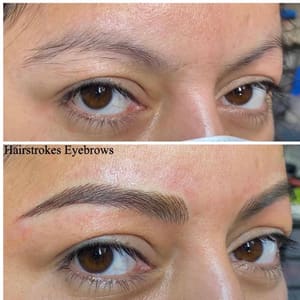 Eyebrow Tattoo result by Brows by Hally Tran at a Place of Joy in Findlay, OH