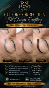 Eyebrow Tattoo result by Brows By Katy in Wellington, FL