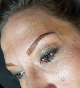 Eyebrow Tattoo result by Brows By Laura in Roscoe, IL