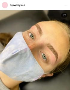 Eyebrow Tattoo result by Brows By Lolo in Southfield, MI