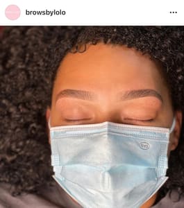 Eyebrow Tattoo result by Brows By Lolo in Southfield, MI