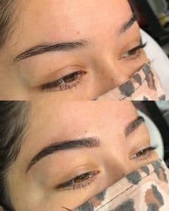 Eyebrow Tattoo result by Brows by Natalia in La Jolla, CA