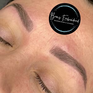 Eyebrow Tattoo result by Brows Embroidered Microblading and Powder Combo in Brentwood, CA