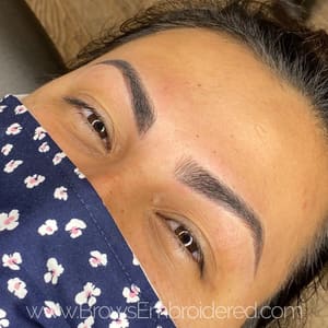 Eyebrow Tattoo result by Brows Embroidered Microblading and Powder Combo in Brentwood, CA