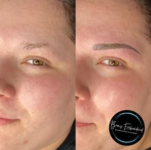 Eyebrow Tattoo result by Brows Embroidered Microblading and Powder Combo in Vacaville, CA
