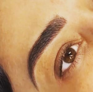 Eyebrow Tattoo result by Brows In Bloom Microblading & PMU in Pickerington, OH