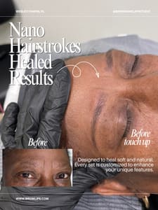 Eyebrow Tattoo result by Brows & Lips Studio in Wesley Chapel, FL