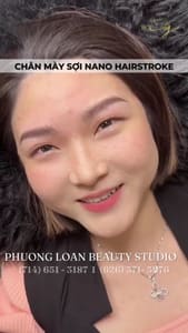 Eyebrow Tattoo result by Brows Ombré & Nano Hairstrokes Academy (Phuong Loan Beauty Studio) in Westminster, CA