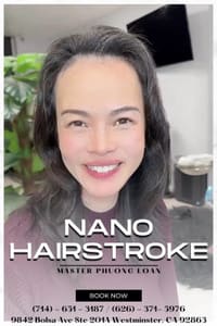 Eyebrow Tattoo result by Brows Ombré & Nano Hairstrokes Academy (Phuong Loan Beauty Studio) in Westminster, CA
