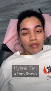 Eyebrow Tattoo result by BrowsAllured Beauty & Suites in Clinton, MD