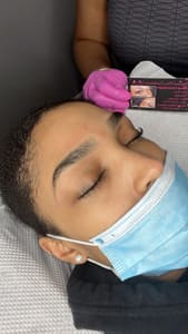 Eyebrow Tattoo result by BrowsAllured Beauty & Suites in Clinton, MD