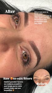 Eyebrow Tattoo result by BrowsByMiraa in Saginaw, TX