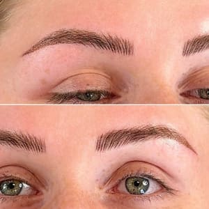 Eyebrow Tattoo result by Browsbysonya - Microblading Eyebrow, Lip, Eyeliner, Ombre Brows, Nano Hair Strokes Plano TX in Plano, TX