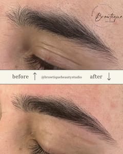 Eyebrow Tattoo result by Browtique Beauty Studio in Santa Clarita, CA