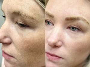 Eyebrow Tattoo result by Browz by Design/Rupunzels Hair Studio in Canton, OH