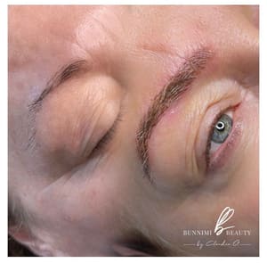 Eyebrow Tattoo result by Bunnimi Beauty at Roslyn in Roslyn, NY