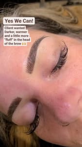 Eyebrow Tattoo result by Butterfly Room in Arlington, WA