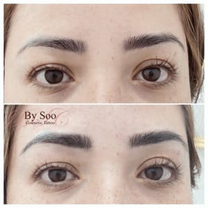 Eyebrow Tattoo result by By Soo Cosmetic Tattoo in Arcadia, CA