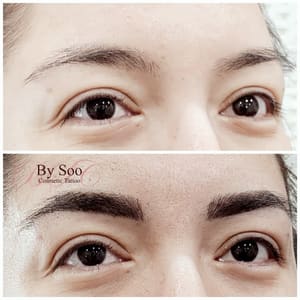 Eyebrow Tattoo result by By Soo Cosmetic Tattoo in Arcadia, CA