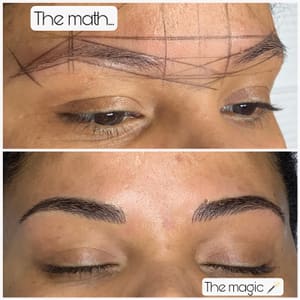 Eyebrow Tattoo result by C V Brows&Beauty in High Point, NC