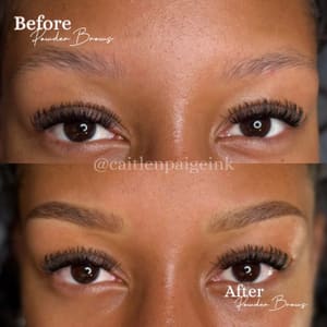 Eyebrow Tattoo result by Caitlen Paige Ink in Austin, TX