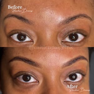 Eyebrow Tattoo result by Caitlen Paige Ink in Austin, TX