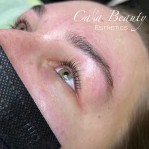 Eyebrow Tattoo result by Calla Beauty Esthetics in Tacoma, WA
