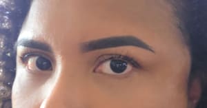 Eyebrow Tattoo result by Cam Beauty Haus in Shenandoah, TX
