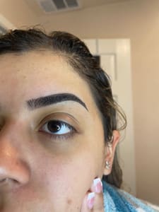 Eyebrow Tattoo result by Cam Beauty Haus in Shenandoah, TX