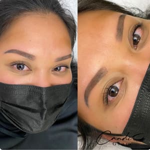 Eyebrow Tattoo result by Candi Glam in Aiea, HI