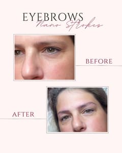 Eyebrow Tattoo result by CandiBrows NanoBrows, Microblading & Permanent Make-up Specialist in Clovis, CA