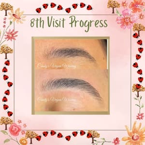 Eyebrow Tattoo result by Candy's Vegan Waxing & Electrolysis-A Cruelty-Free Salon in Long Beach, CA