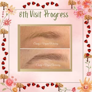 Eyebrow Tattoo result by Candy's Vegan Waxing & Electrolysis-A Cruelty-Free Salon in Long Beach, CA