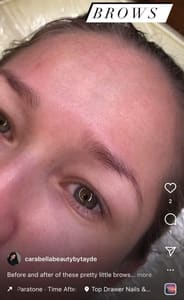 Eyebrow Tattoo result by CaraBella Beauty By Tayde in Nampa, ID