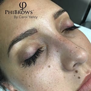 Eyebrow Tattoo result by Carol Yancy Permanent Makeup Studio in Franklin, TN