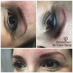 Eyebrow Tattoo result by Carol Yancy Permanent Makeup Studio in Franklin, TN
