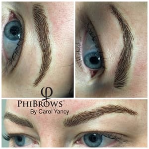 Eyebrow Tattoo result by Carol Yancy Permanent Makeup Studio in Franklin, TN
