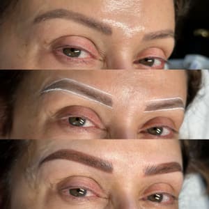 Eyebrow Tattoo result by CAROLINA CANTERA Permanent Makeup in Dover, NJ