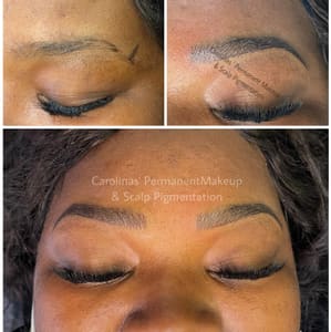 Eyebrow Tattoo result by Carolinas' Permanent Makeup and Scalp Pigmentation in Fayetteville, NC