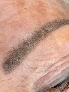 Eyebrow Tattoo result by Carolyn Elliott Permanent Makeup in Los Osos, CA