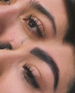Eyebrow Tattoo result by Carrie Rosa Beauty & Permanent Jewelry in Leander, TX