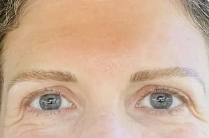 Eyebrow Tattoo result by Casandra Brown Microblading Studio in Allen, TX