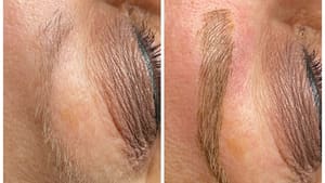 Eyebrow Tattoo result by Casey's Cosmetics in Bradley, IL