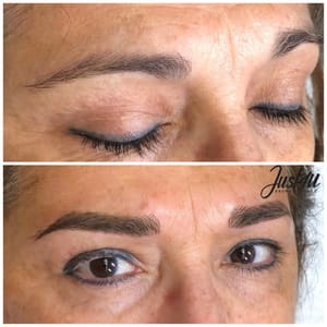 Eyebrow Tattoo result by Catalina Rubes in Carmel, IN