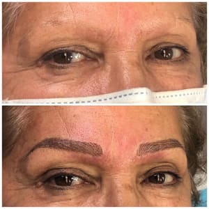Eyebrow Tattoo result by Catalina Rubes in Carmel, IN