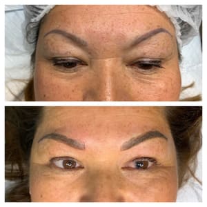 Eyebrow Tattoo result by CC Brows and Beauty in Rockville, MD