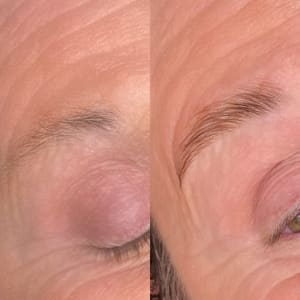 Eyebrow Tattoo result by CC Permanent Cosmetics in Syracuse, IN